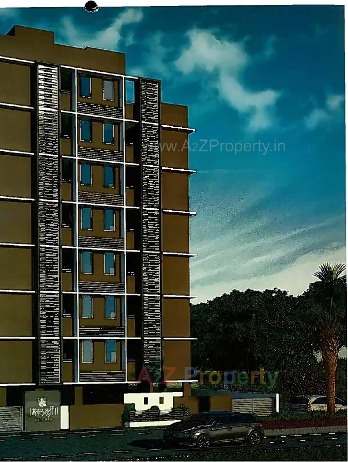 3D Elevation of real estate project Mangalmurti Heights located at Zundal, Gandhinagar, Gujarat