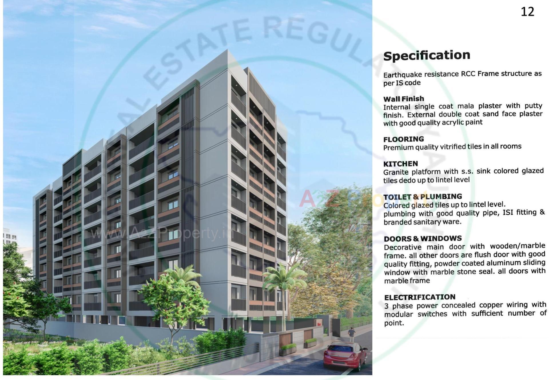 3D Elevation of real estate project Mango Oasis located at Raysan, Gandhinagar, Gujarat