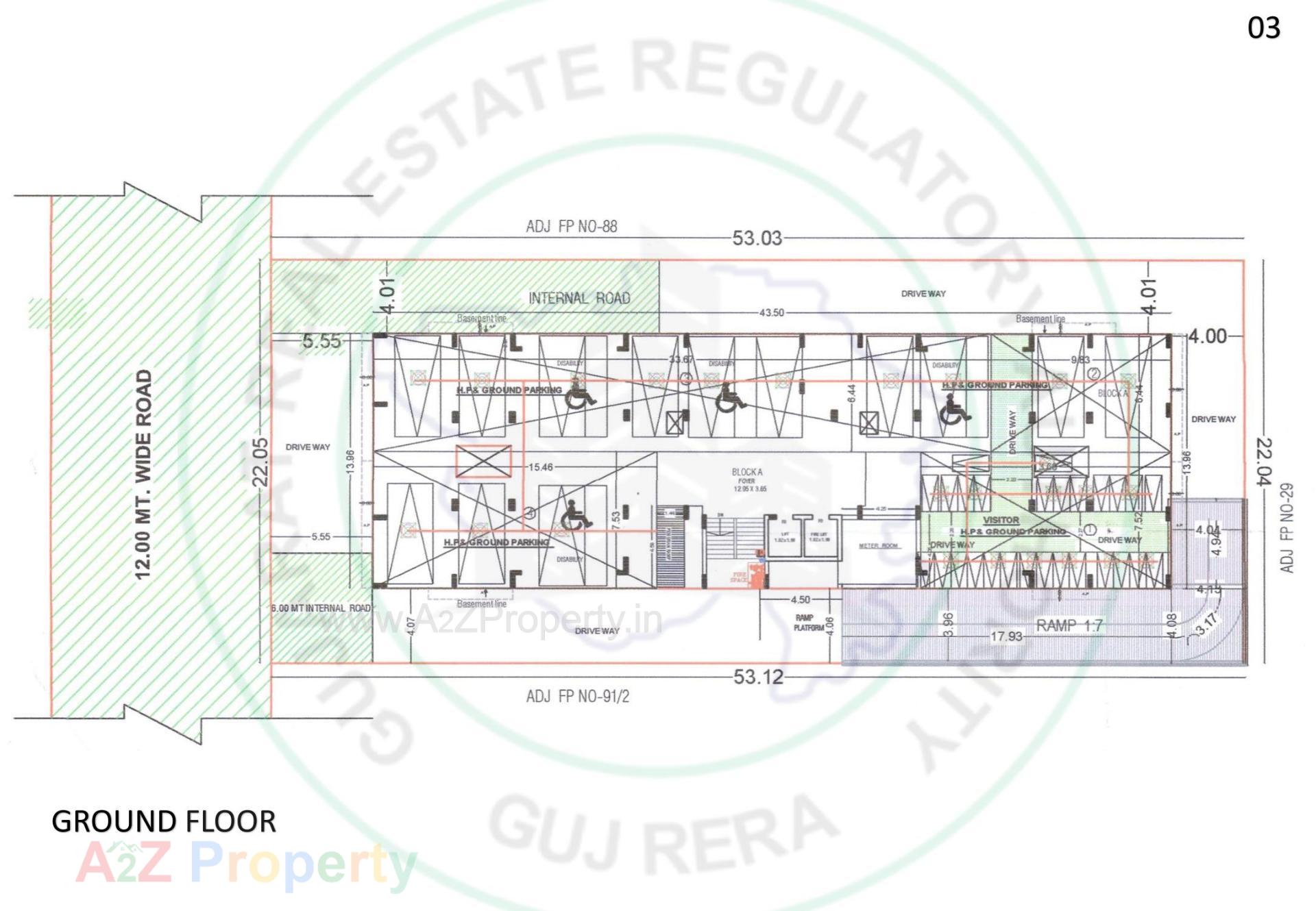 Layout of real estate project Mango Oasis located at Raysan, Gandhinagar, Gujarat