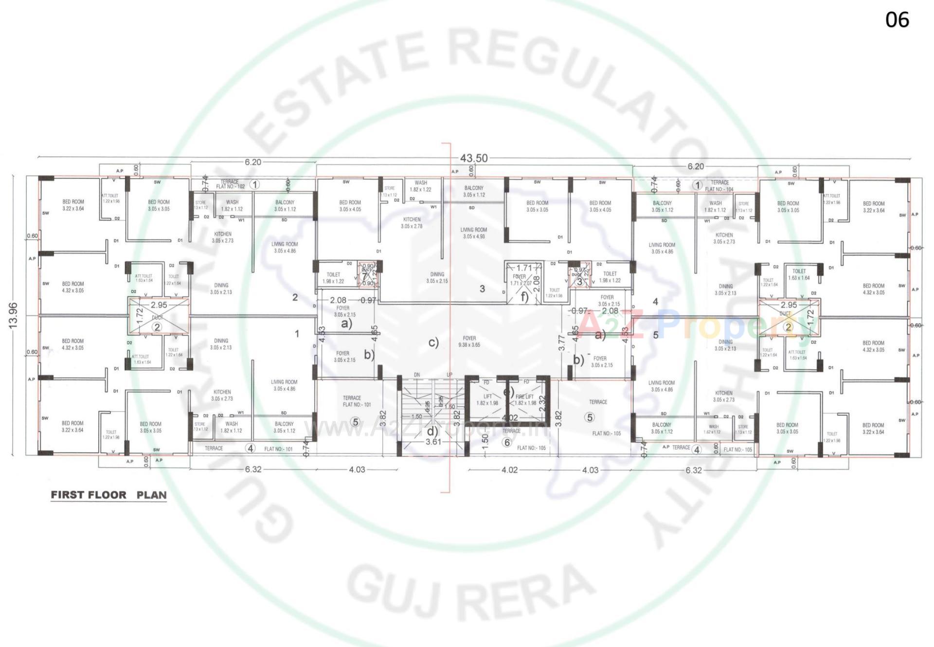 Layout of real estate project Mango Oasis located at Raysan, Gandhinagar, Gujarat