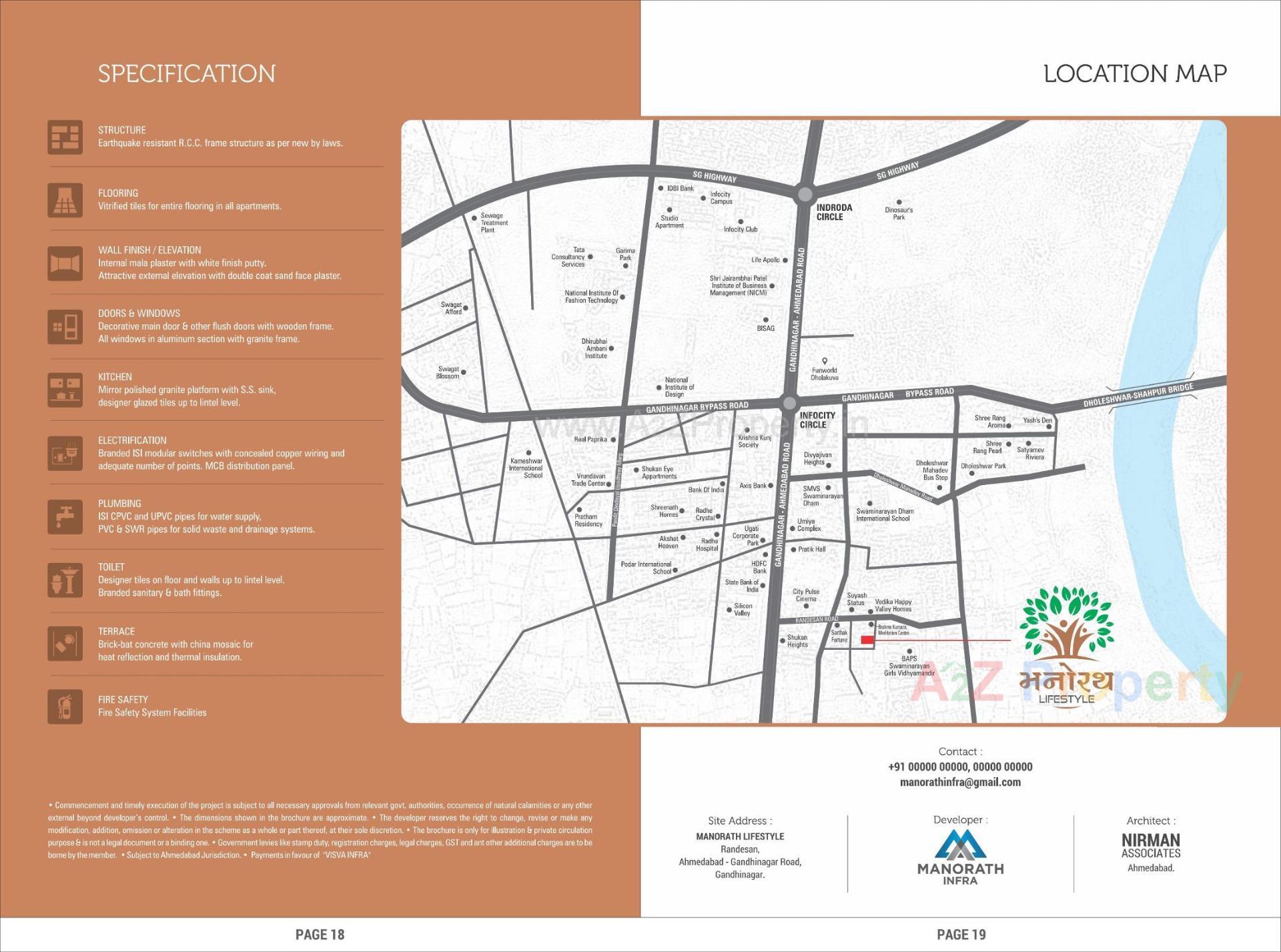  of real estate project Manorath Lifestyle located at Gandhinagar, Gandhinagar, Gujarat