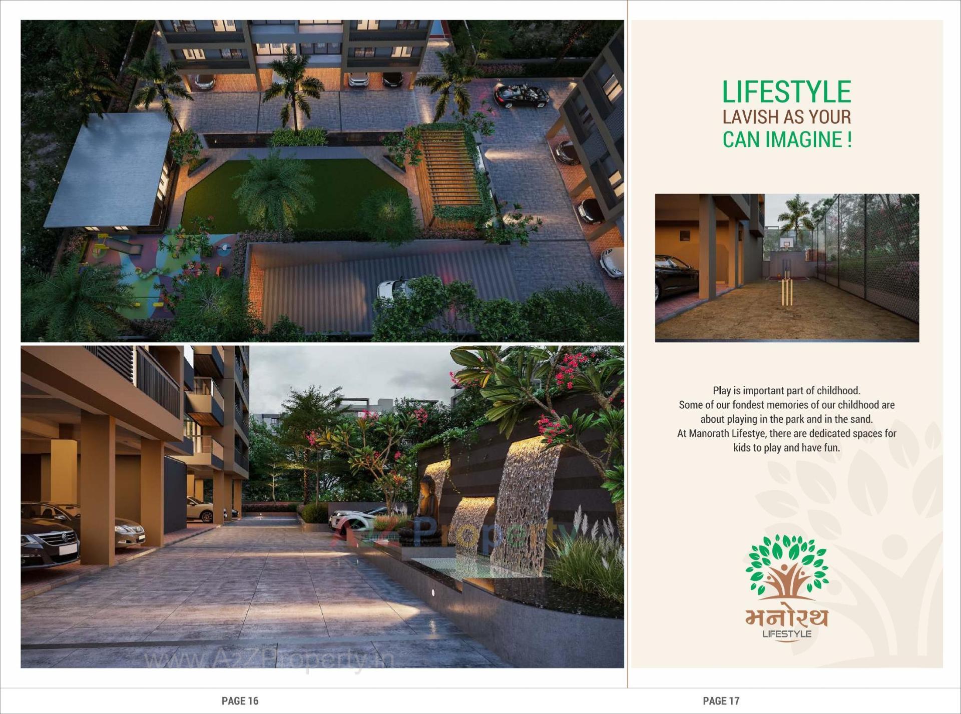 3D Elevation of real estate project Manorath Lifestyle located at Gandhinagar, Gandhinagar, Gujarat