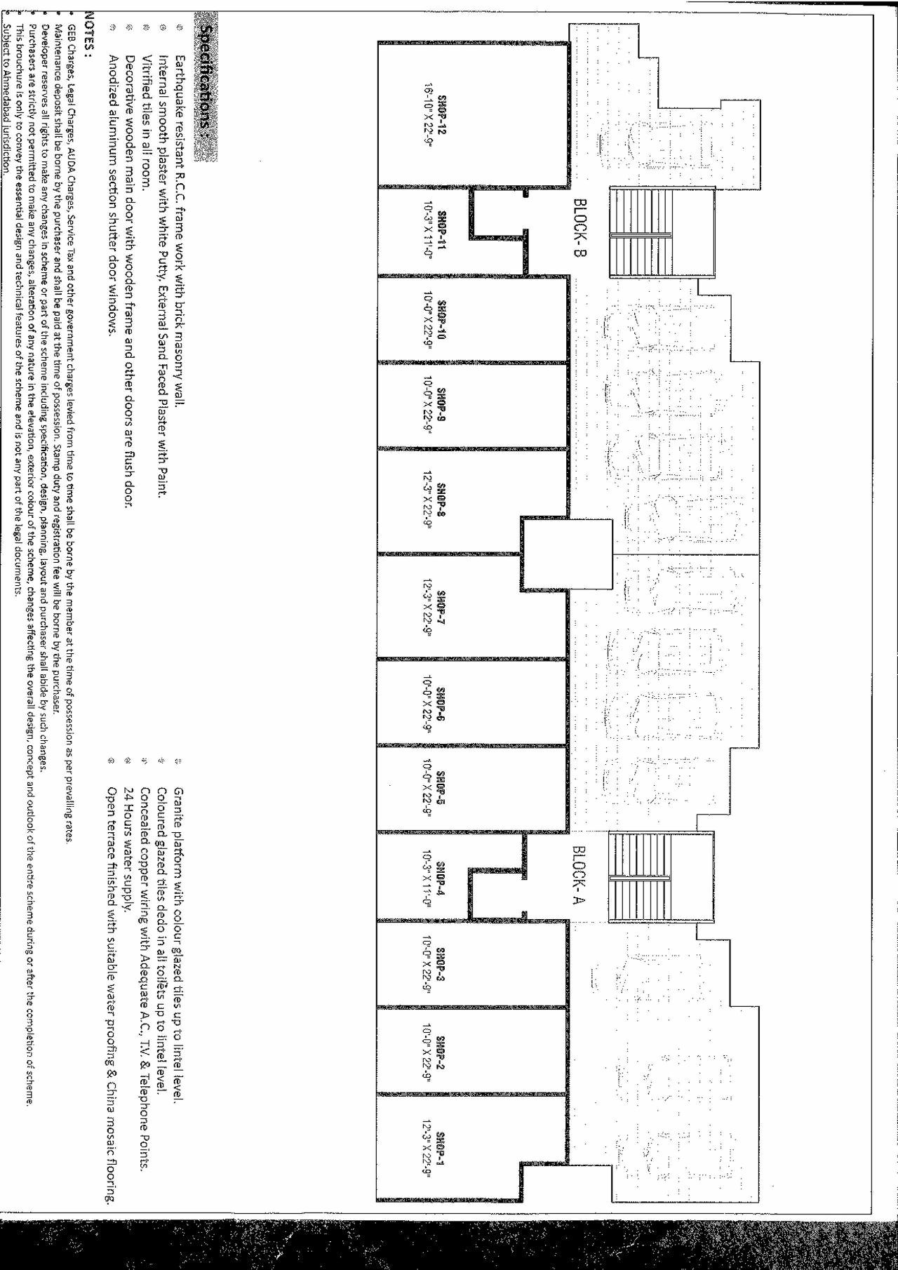 Layout of real estate project Mansarovar Residency located at Chiloda, Gandhinagar, Gujarat