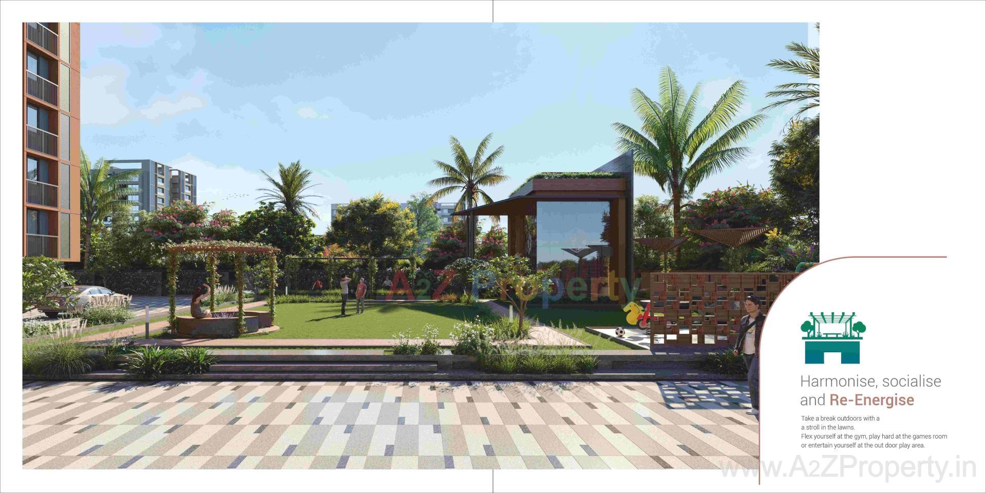 3D Elevation of real estate project Maple Heights located at Chiloda, Gandhinagar, Gujarat