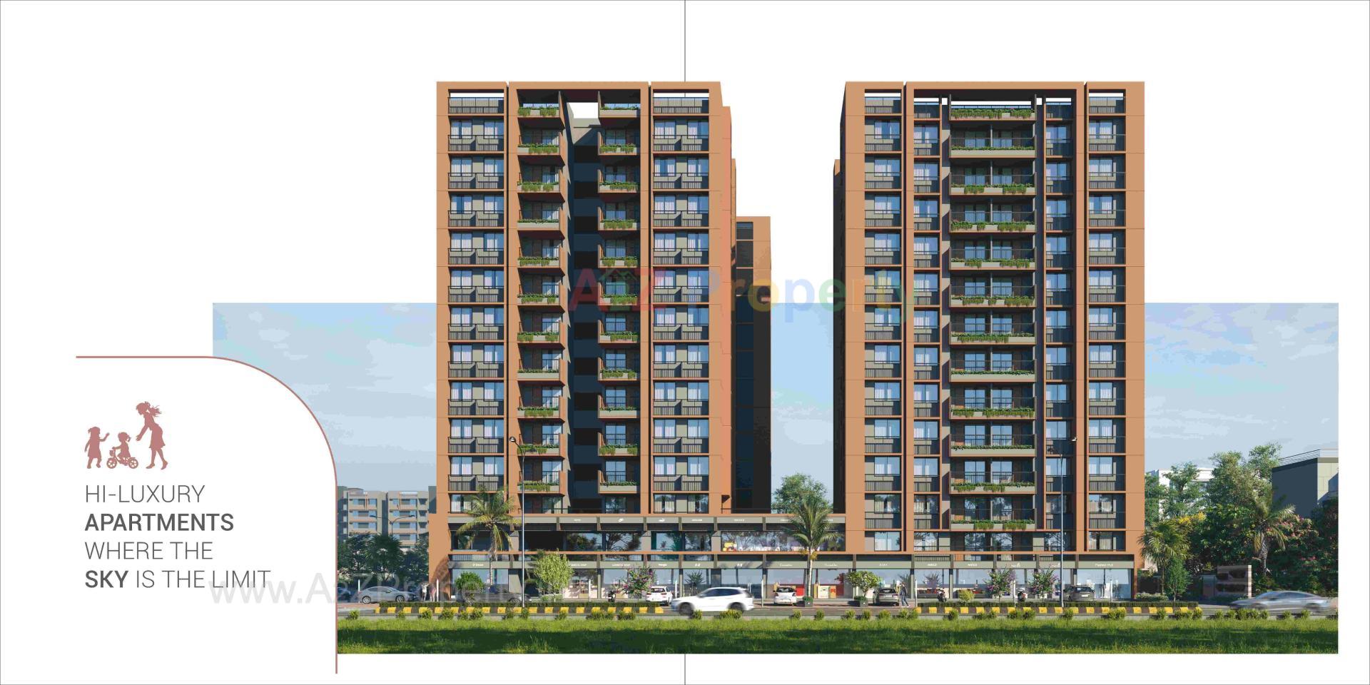  of real estate project Maple Heights located at Chiloda, Gandhinagar, Gujarat