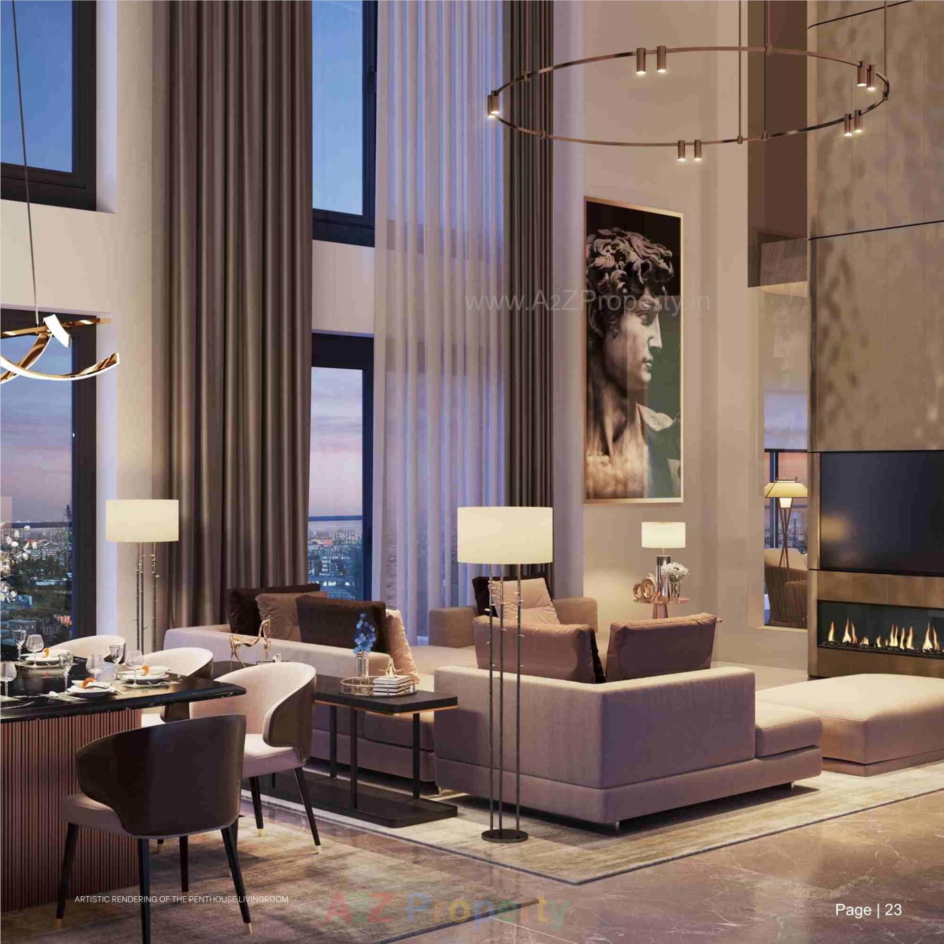 3D Elevation of real estate project Marina located at Gandhinagar, Gandhinagar, Gujarat