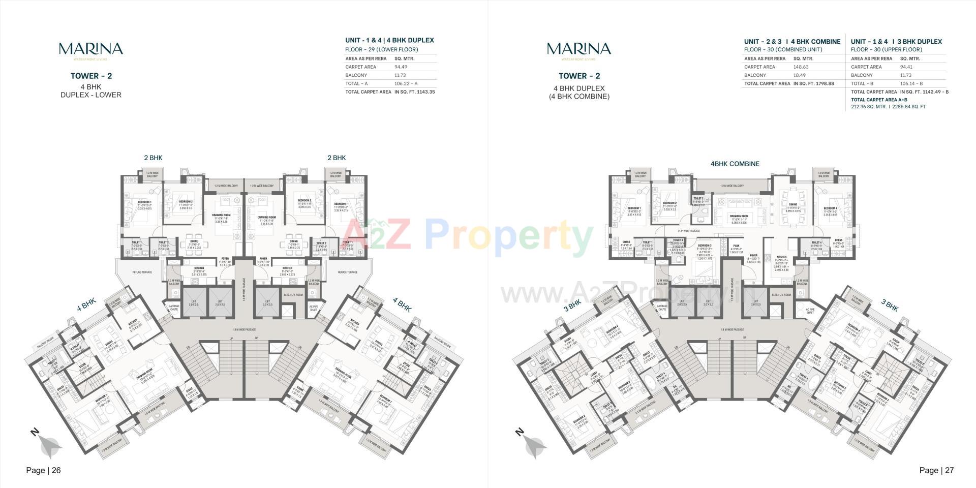 Layout of real estate project Marina located at Gandhinagar, Gandhinagar, Gujarat
