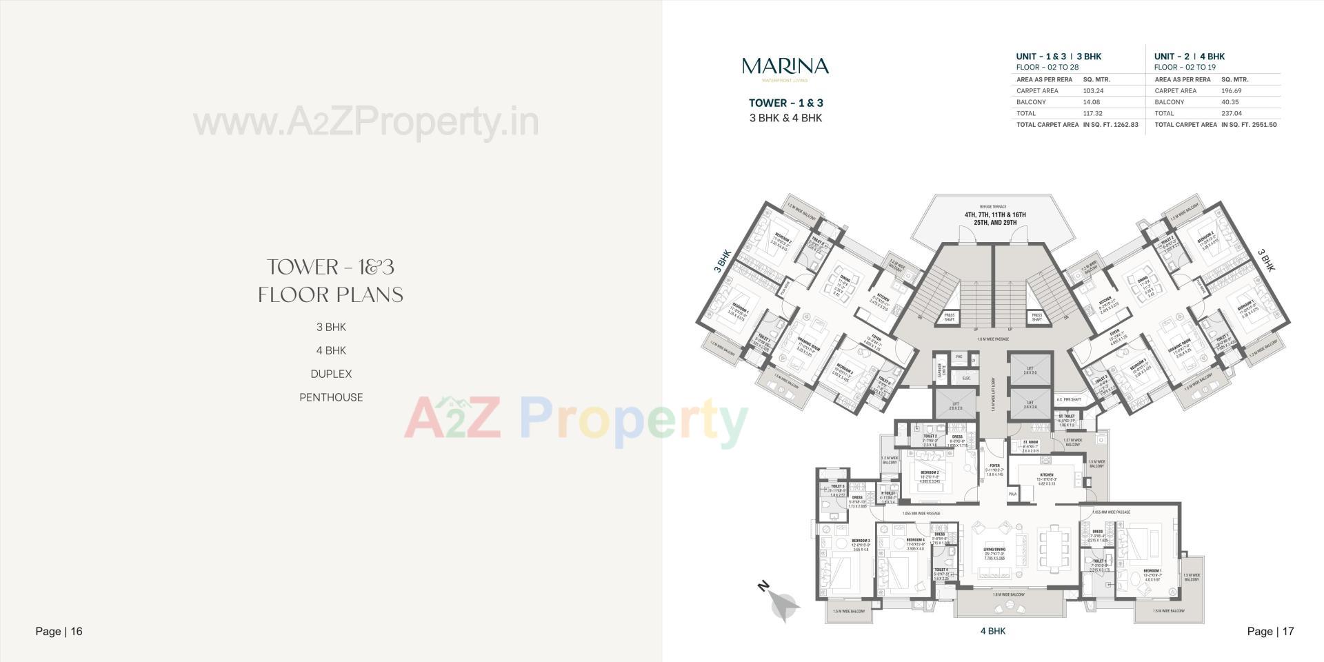 Layout of real estate project Marina located at Gandhinagar, Gandhinagar, Gujarat