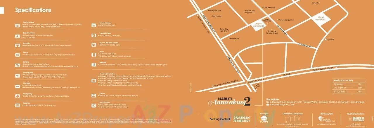  of real estate project Maruti Aamrakunj located at Uvarsad, Gandhinagar, Gujarat