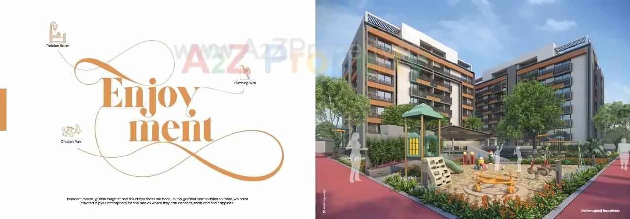 3D Elevation of real estate project Maruti Aamrakunj located at Uvarsad, Gandhinagar, Gujarat