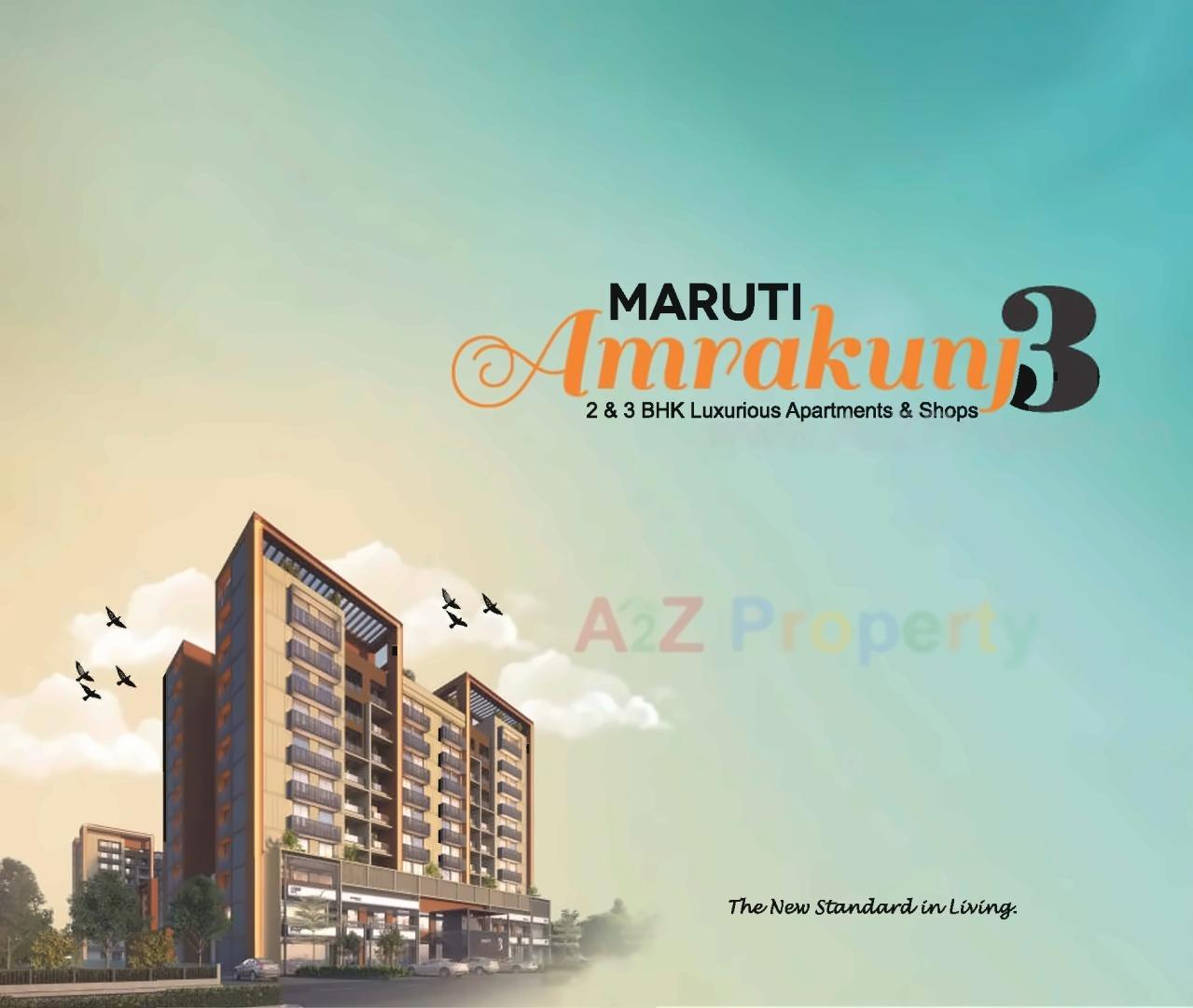 3D Elevation of real estate project Maruti Amrakunj located at Vasna-hadmatiya, Gandhinagar, Gujarat