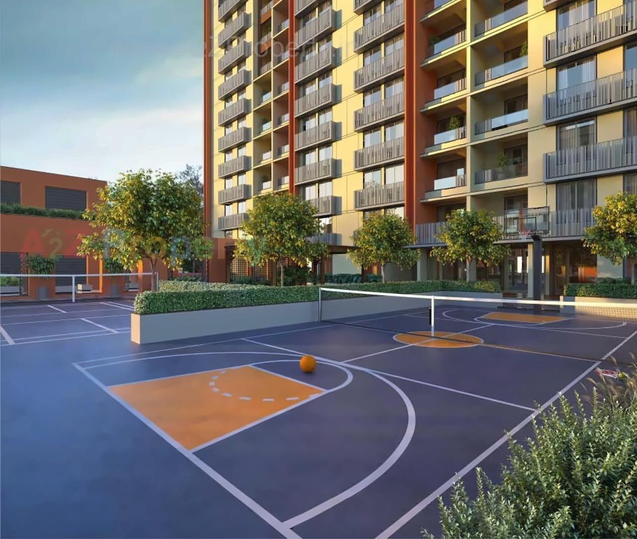 3D Elevation of real estate project Maruti Amrakunj located at Vasna-hadmatiya, Gandhinagar, Gujarat