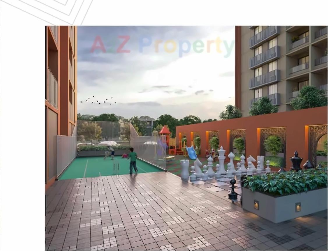 3D Elevation of real estate project Maruti Amrakunj located at Vasna-hadmatiya, Gandhinagar, Gujarat