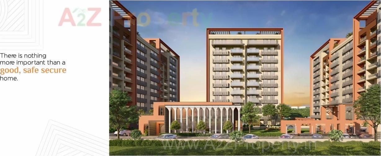 3D Elevation of real estate project Maruti Amrakunj located at Vasna-hadmatiya, Gandhinagar, Gujarat