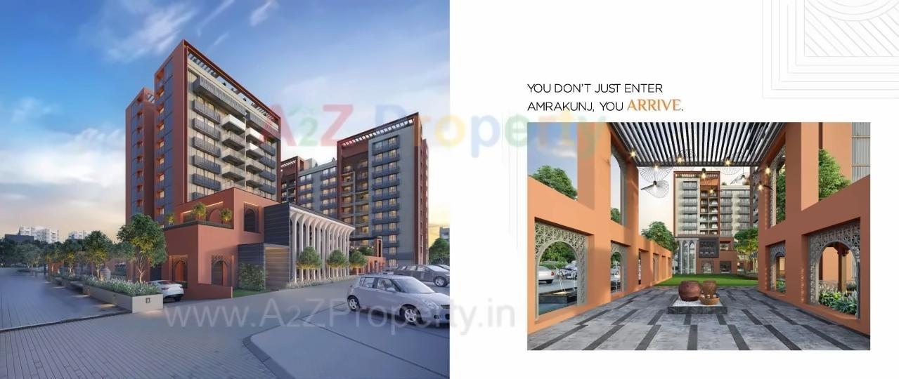 3D Elevation of real estate project Maruti Amrakunj located at Vasna-hadmatiya, Gandhinagar, Gujarat