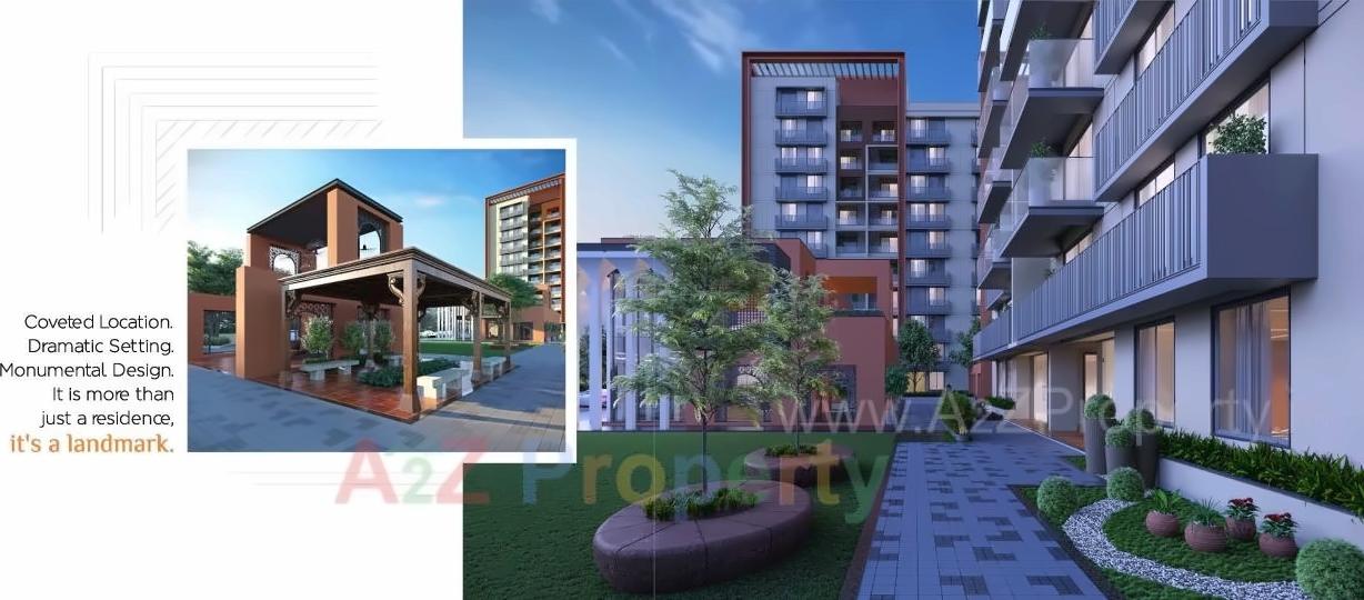 3D Elevation of real estate project Maruti Amrakunj located at Vasna-hadmatiya, Gandhinagar, Gujarat