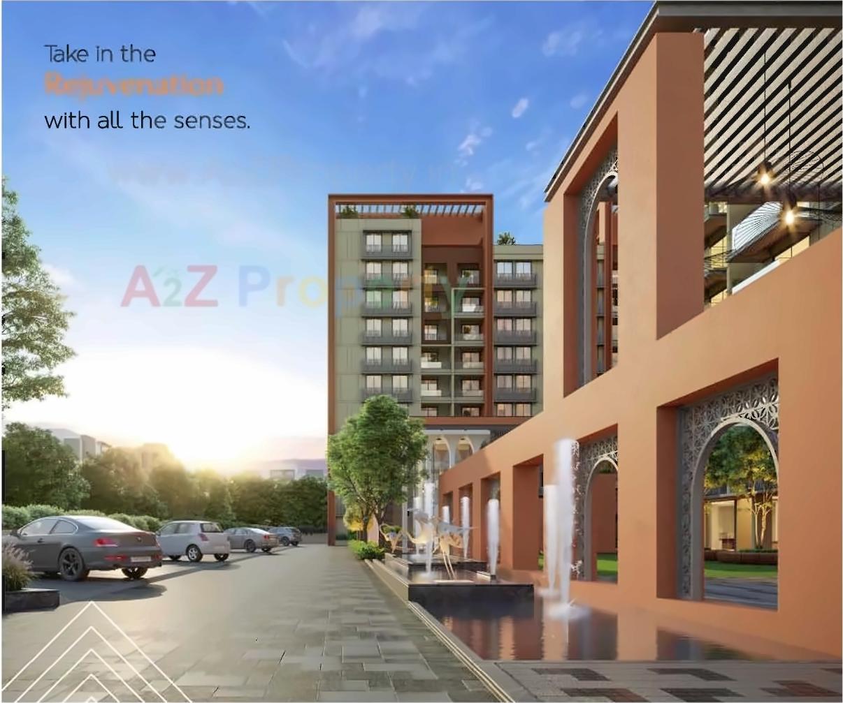 3D Elevation of real estate project Maruti Amrakunj located at Vasna-hadmatiya, Gandhinagar, Gujarat