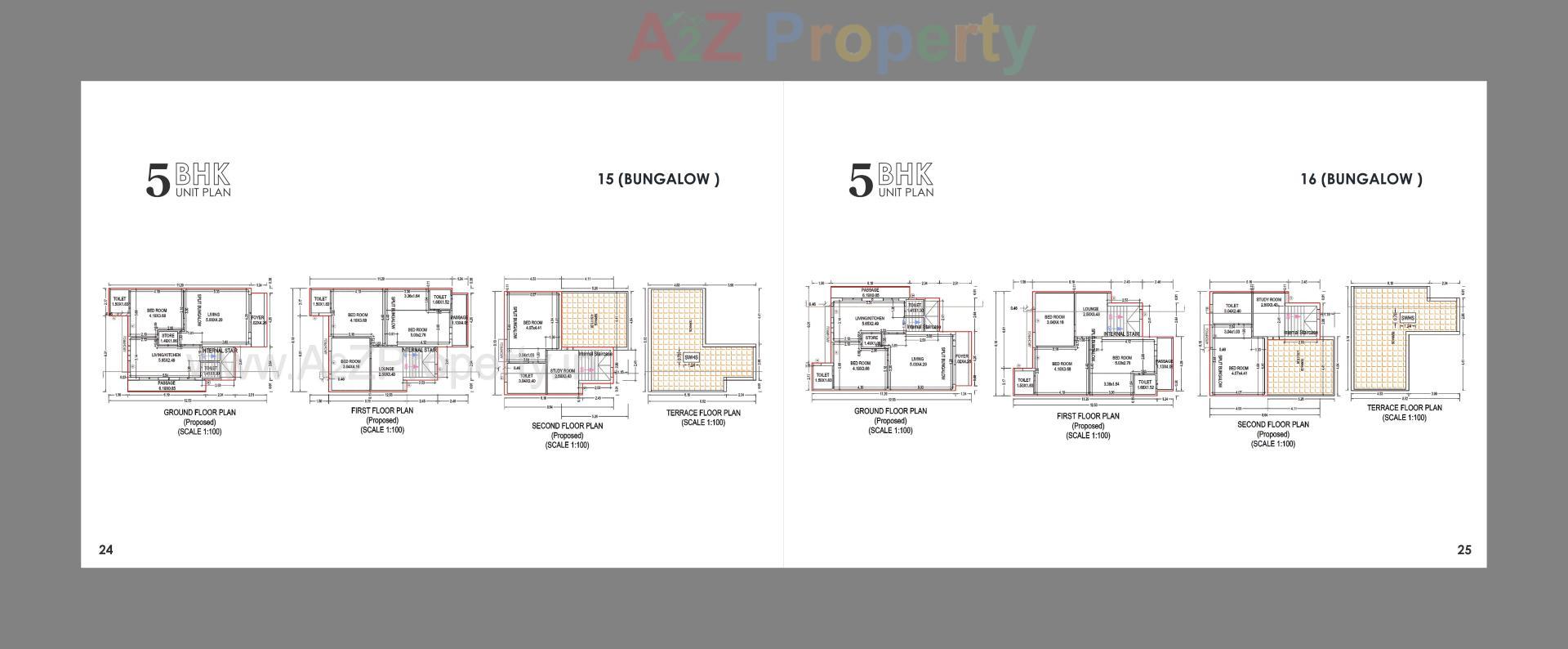 Layout of real estate project Maruti Bunglows located at Ta, Gandhinagar, Gujarat