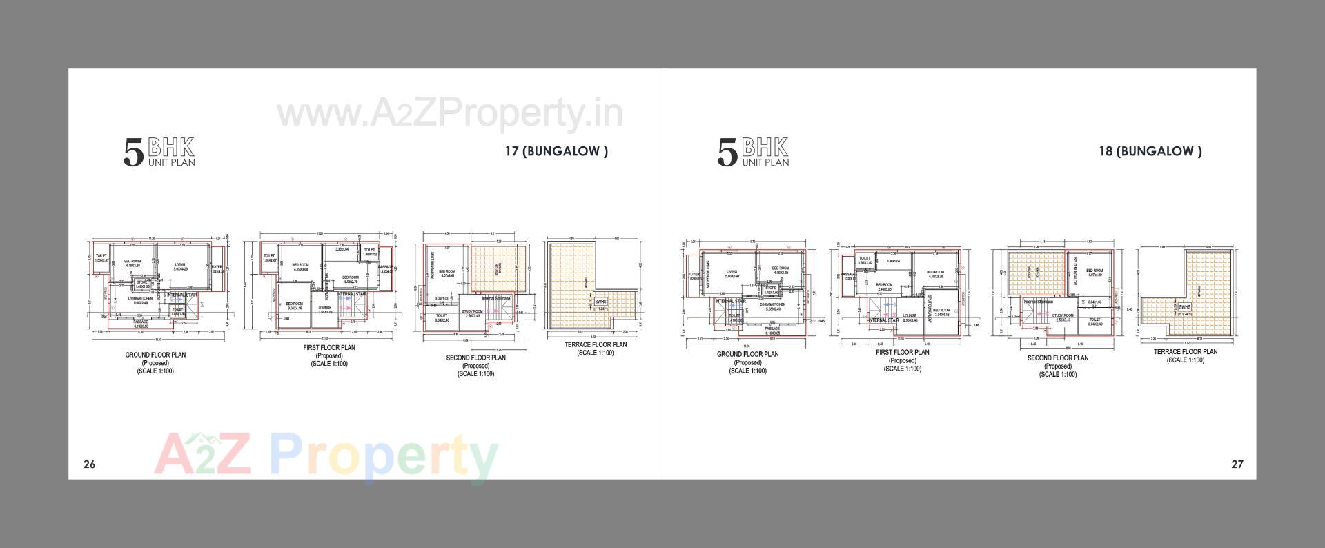 Layout of real estate project Maruti Bunglows located at Ta, Gandhinagar, Gujarat