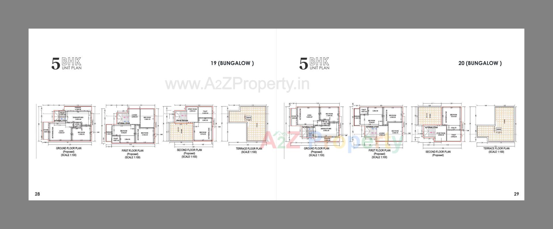 Layout of real estate project Maruti Bunglows located at Ta, Gandhinagar, Gujarat