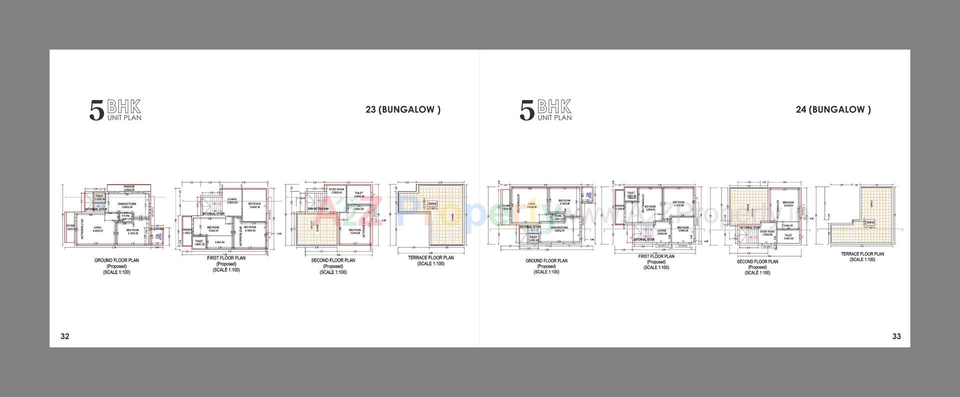 Layout of real estate project Maruti Bunglows located at Ta, Gandhinagar, Gujarat
