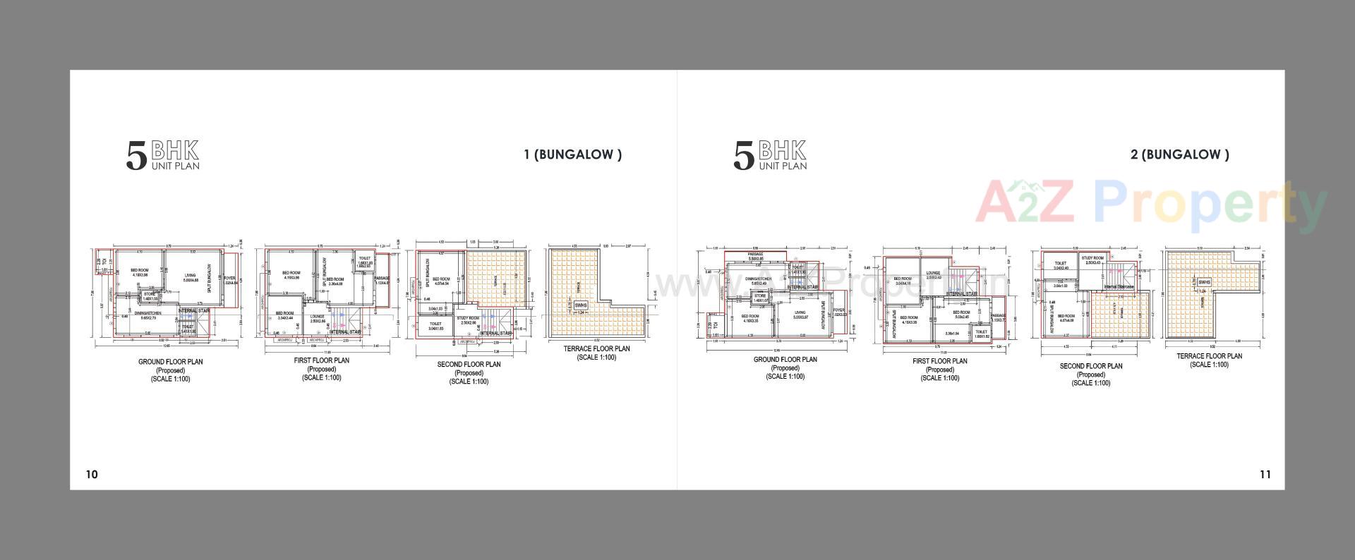 Layout of real estate project Maruti Bunglows located at Ta, Gandhinagar, Gujarat