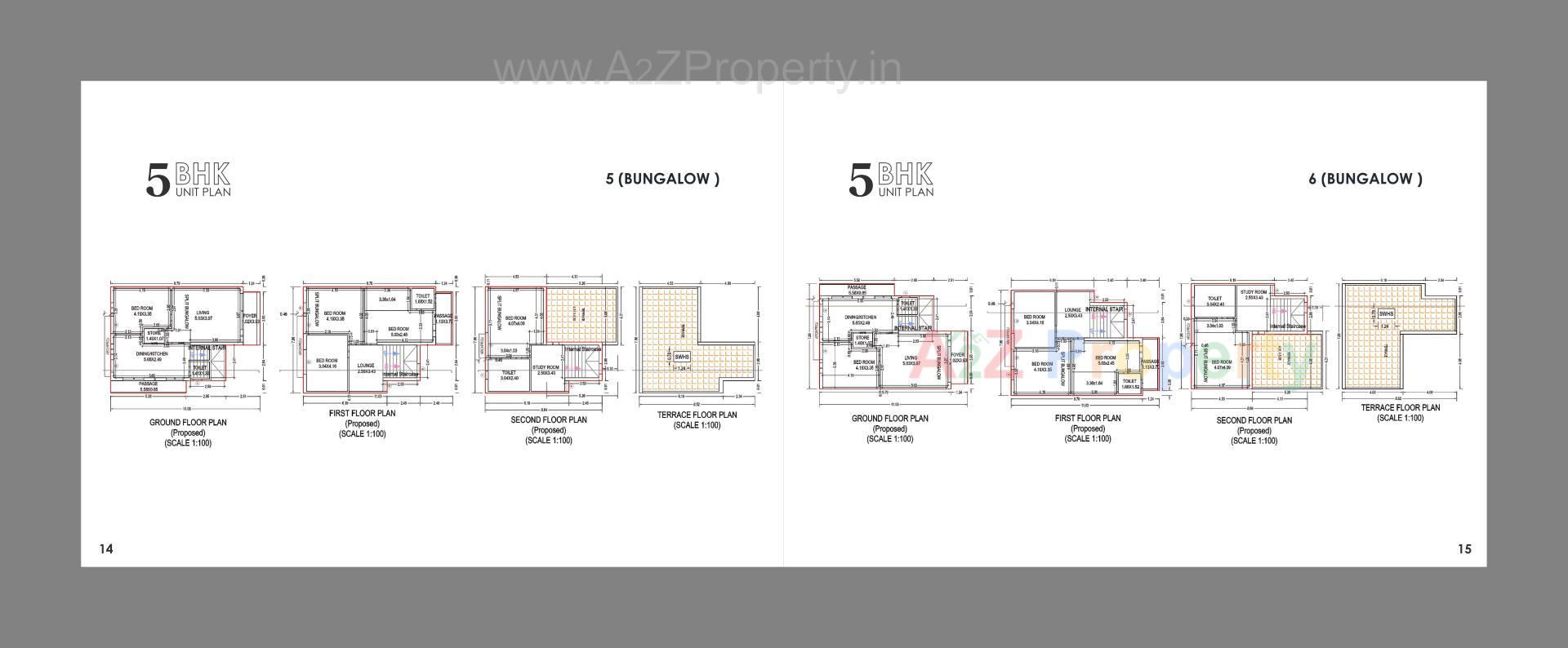 Layout of real estate project Maruti Bunglows located at Ta, Gandhinagar, Gujarat