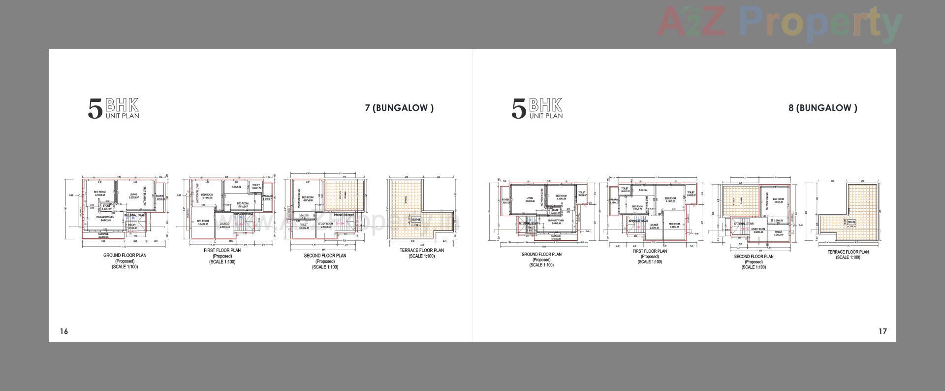 Layout of real estate project Maruti Bunglows located at Ta, Gandhinagar, Gujarat
