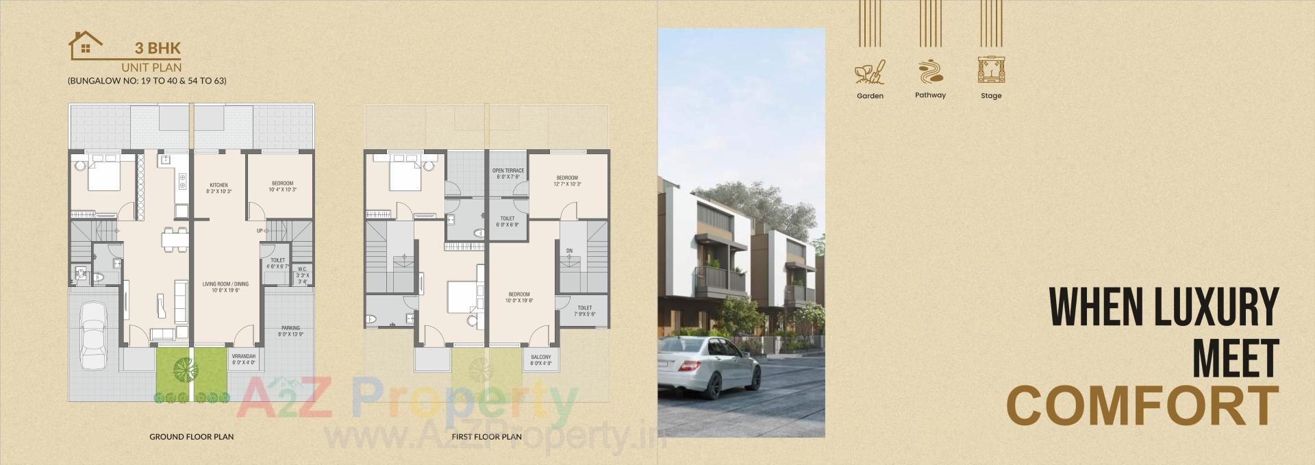 Layout of real estate project Maruti Flora located at Dahegam, Gandhinagar, Gujarat