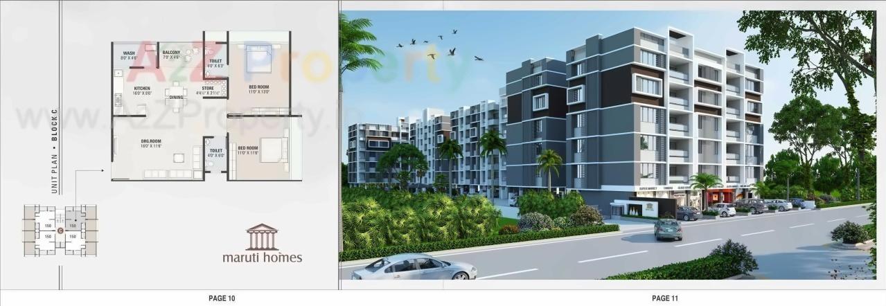  of real estate project Maruti Homes located at Nana-chiloda, Gandhinagar, Gujarat