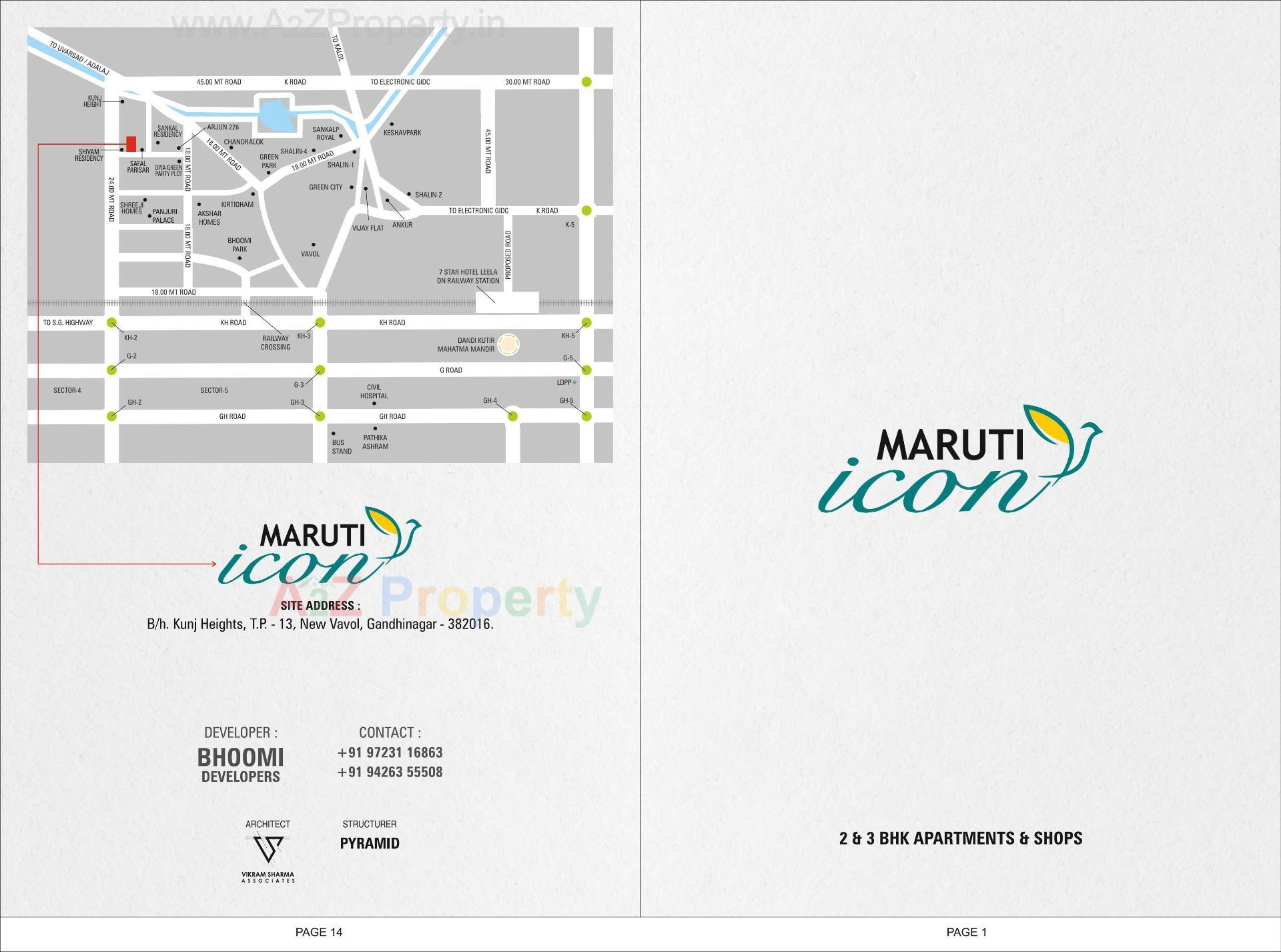  of real estate project Maruti Icon located at Vavol, Gandhinagar, Gujarat
