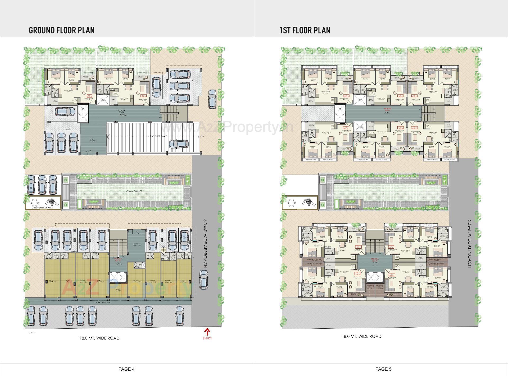 Layout of real estate project Maruti Icon located at Vavol, Gandhinagar, Gujarat