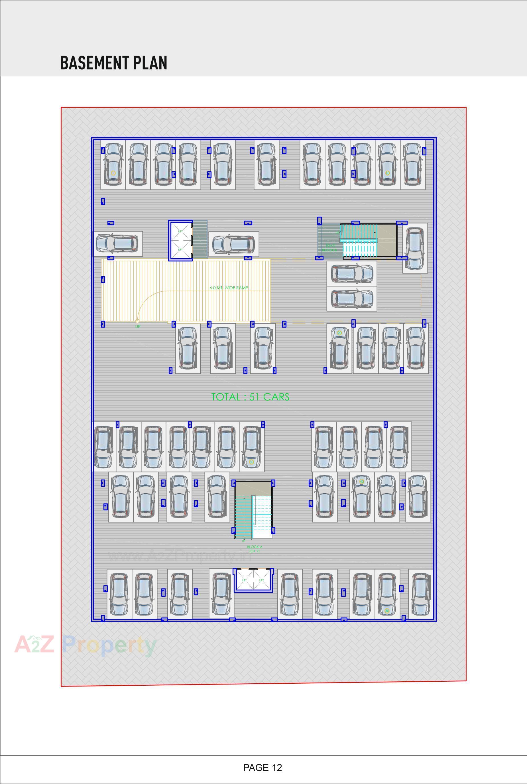 Layout of real estate project Maruti Icon located at Vavol, Gandhinagar, Gujarat