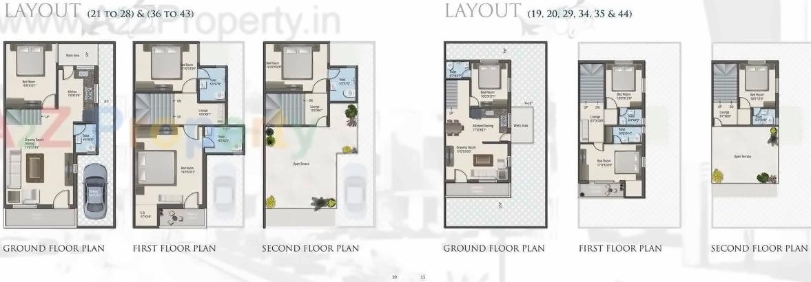 Layout of real estate project Maruti Shahikutir located at Dehgam, Gandhinagar, Gujarat