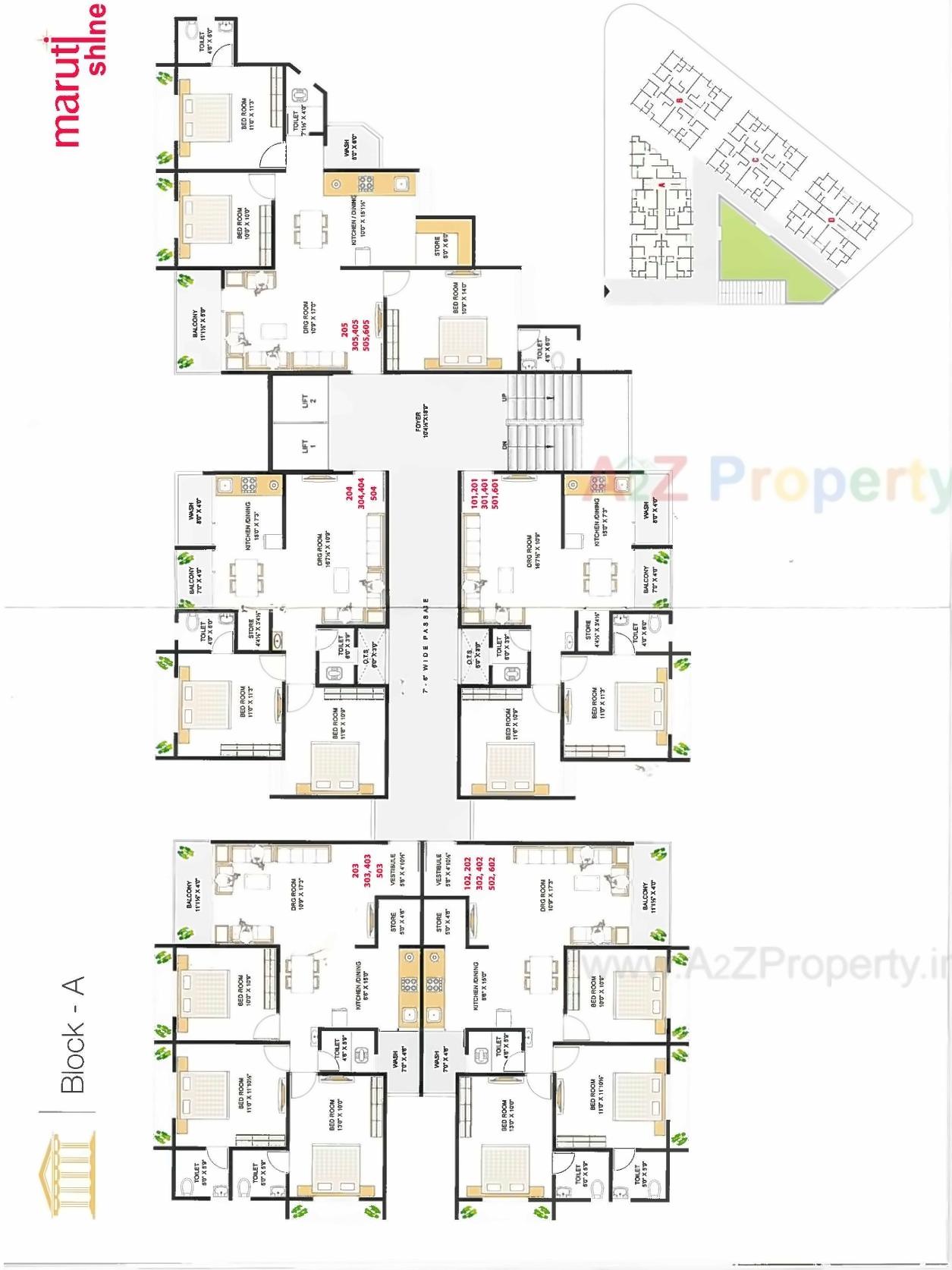 Layout of real estate project Maruti Shine (sub Plot 1) located at Nana-chiloda, Gandhinagar, Gujarat