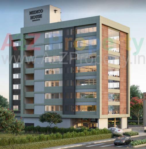 3D Elevation of real estate project Medico House By Sangath Ipl located at Motera, Gandhinagar, Gujarat