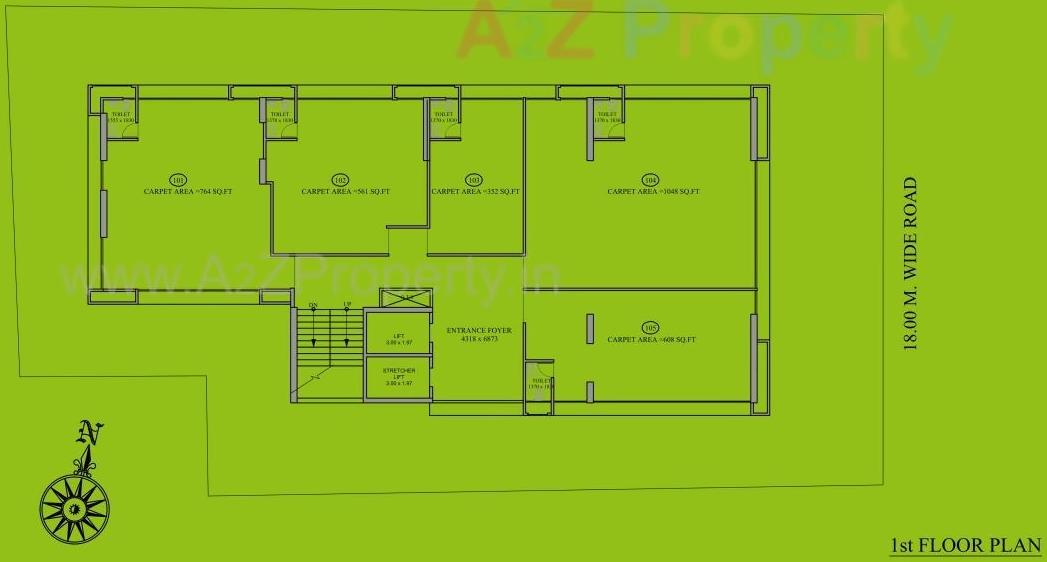 Layout of real estate project Medico House By Sangath Ipl located at Motera, Gandhinagar, Gujarat