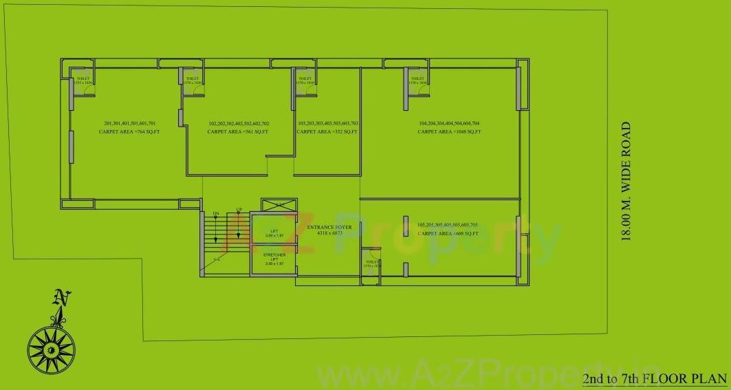 Layout of real estate project Medico House By Sangath Ipl located at Motera, Gandhinagar, Gujarat