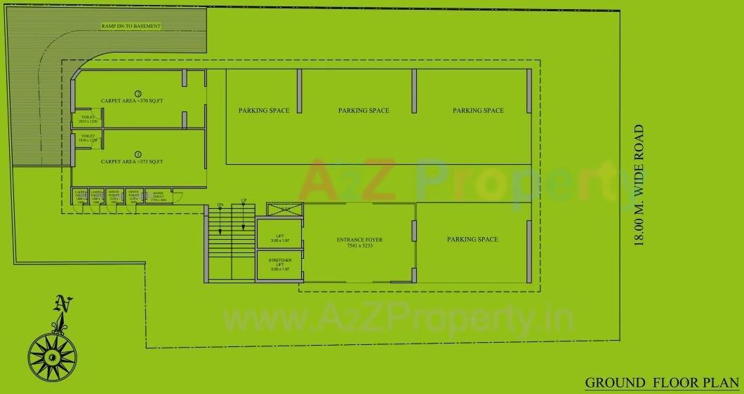 Layout of real estate project Medico House By Sangath Ipl located at Motera, Gandhinagar, Gujarat