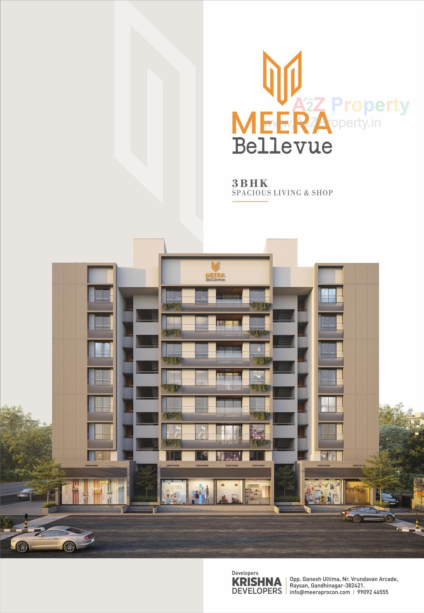 3D Elevation of real estate project Meera Bellevue located at Raysan, Gandhinagar, Gujarat