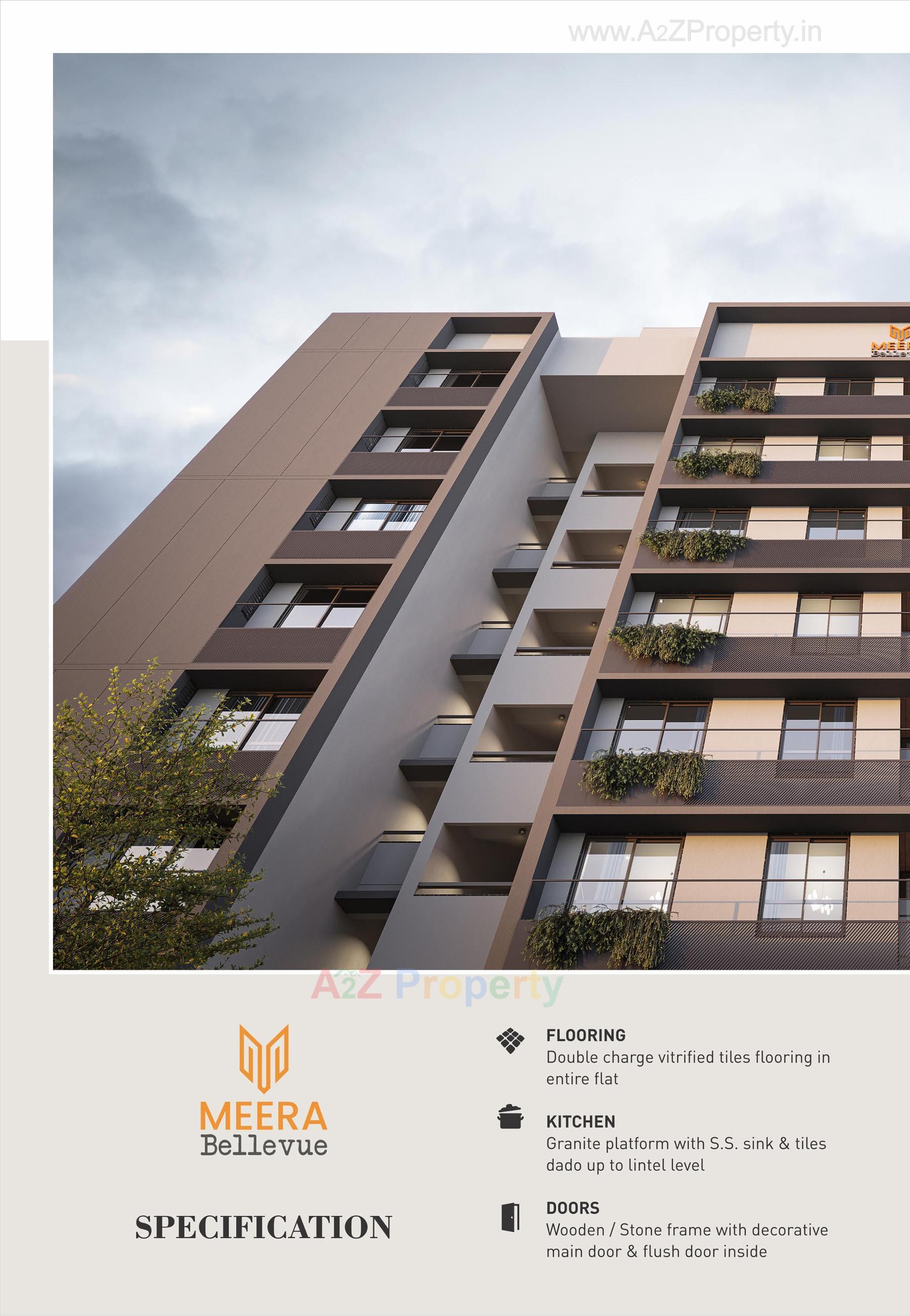 3D Elevation of real estate project Meera Bellevue located at Raysan, Gandhinagar, Gujarat