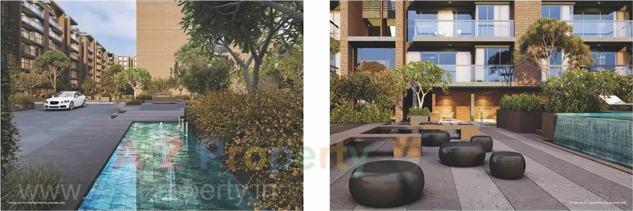 3D Elevation of real estate project Megh Malhar located at Uvarsad, Gandhinagar, Gujarat