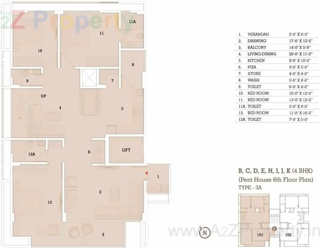 Layout of real estate project Megh Malhar located at Uvarsad, Gandhinagar, Gujarat