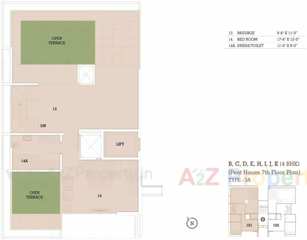 Layout of real estate project Megh Malhar located at Uvarsad, Gandhinagar, Gujarat
