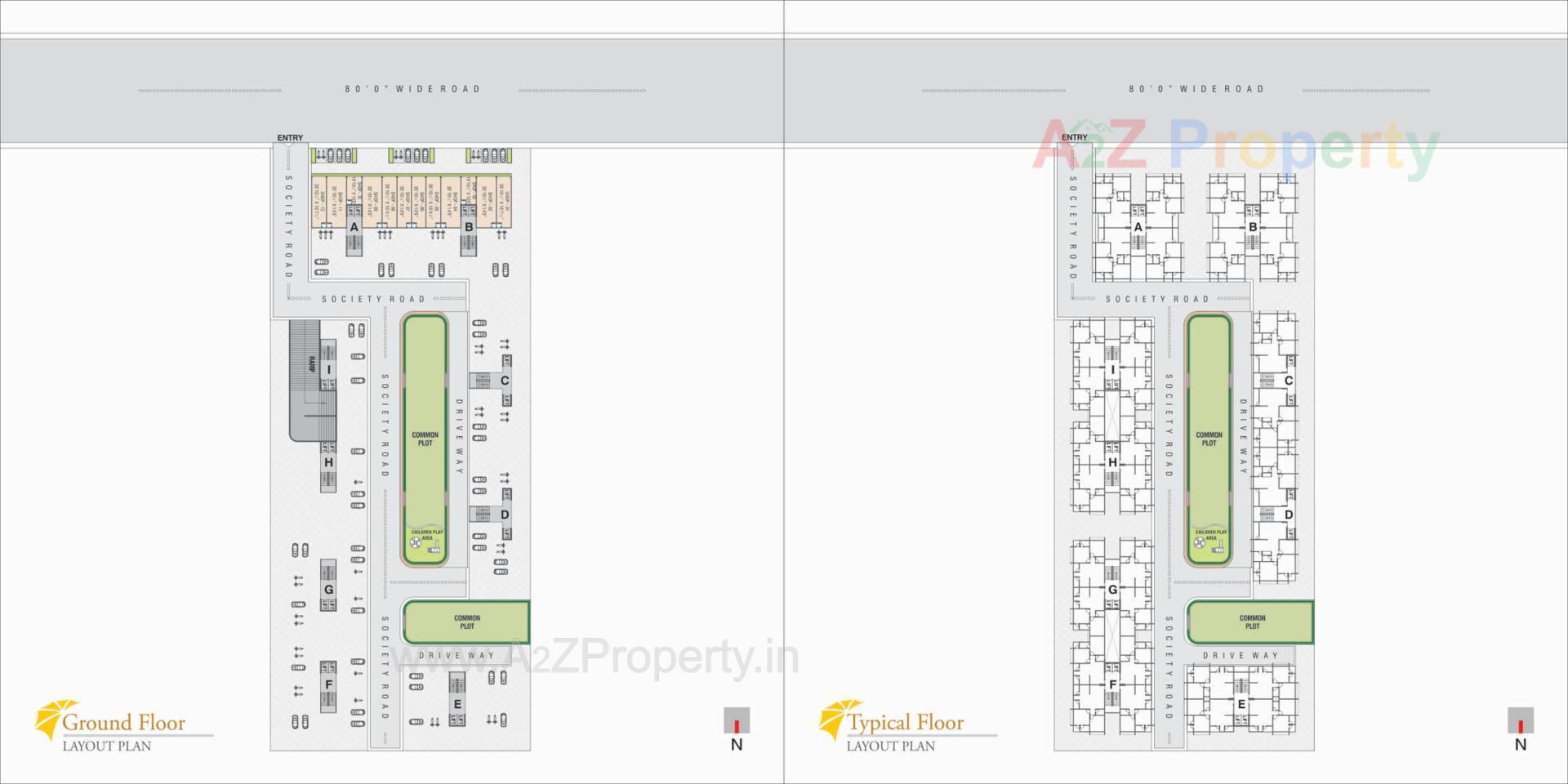 Layout of real estate project Melbourne Lifestyle located at Gandhinagar, Gandhinagar, Gujarat