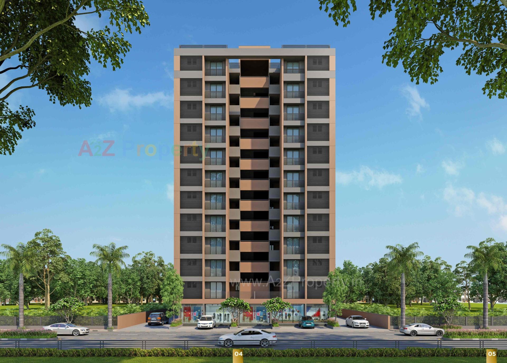 3D Elevation of real estate project Meraki located at Raysan, Gandhinagar, Gujarat