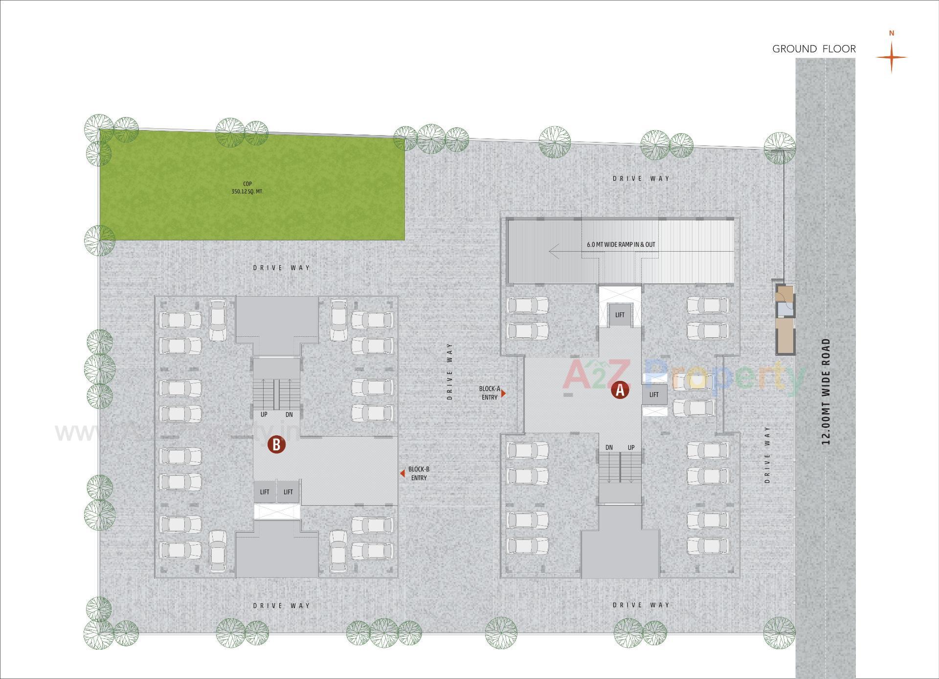 Layout of real estate project Mg Dreams located at Kalol, Gandhinagar, Gujarat