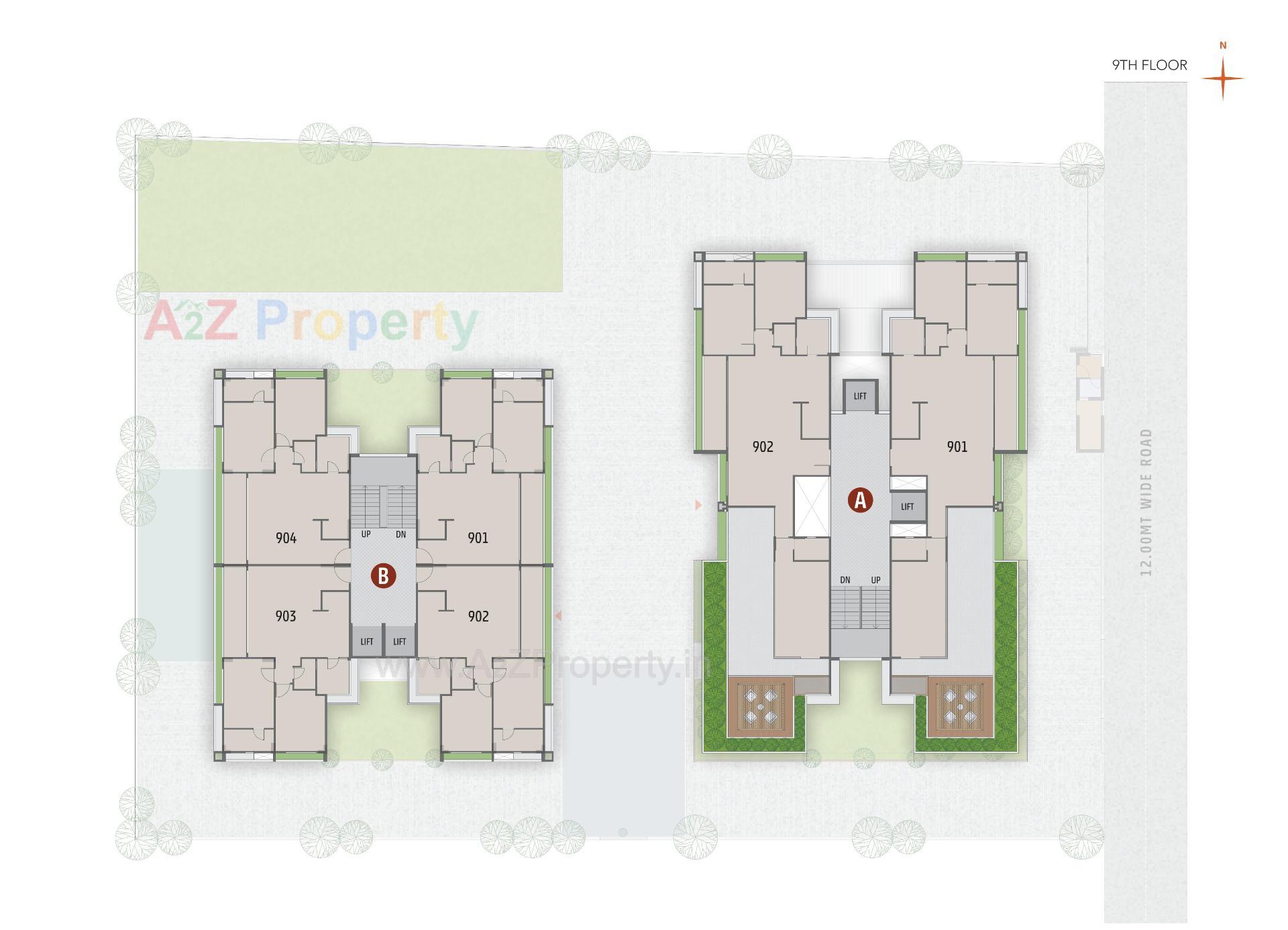 Layout of real estate project Mg Dreams located at Kalol, Gandhinagar, Gujarat