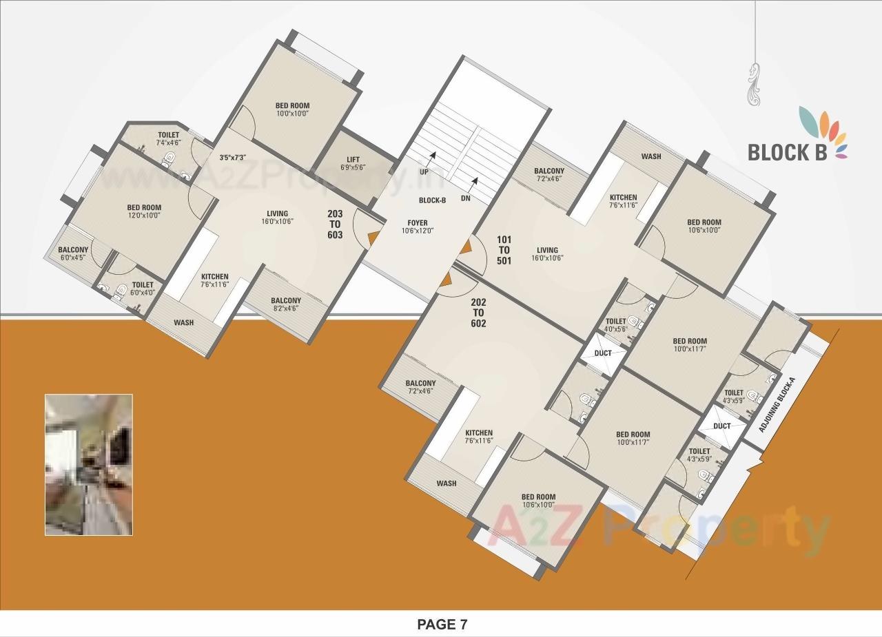 Layout of real estate project Monarc Crystal located at Zundal, Gandhinagar, Gujarat