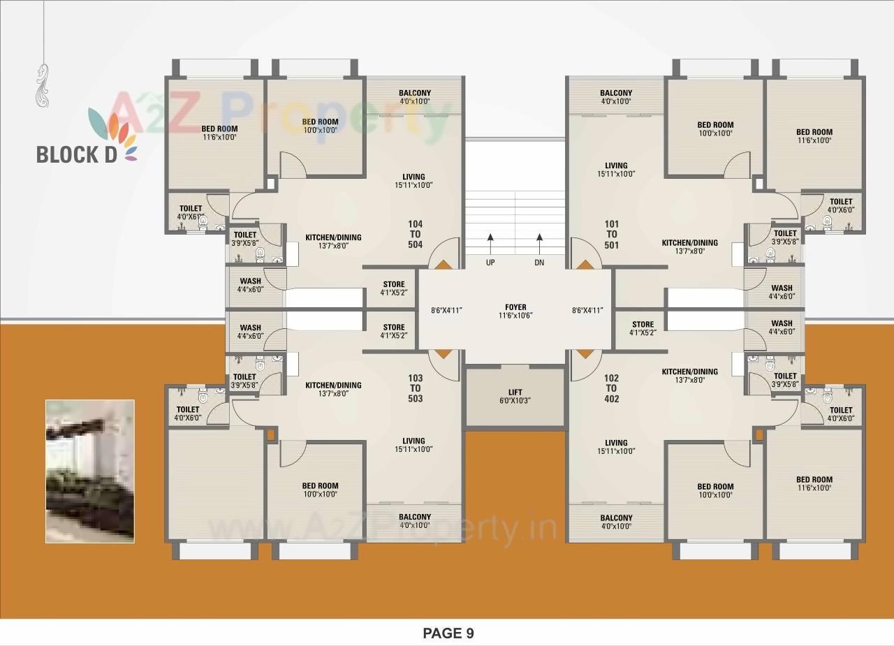 Layout of real estate project Monarc Crystal located at Zundal, Gandhinagar, Gujarat